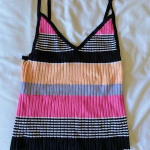 Pastel striped tank top